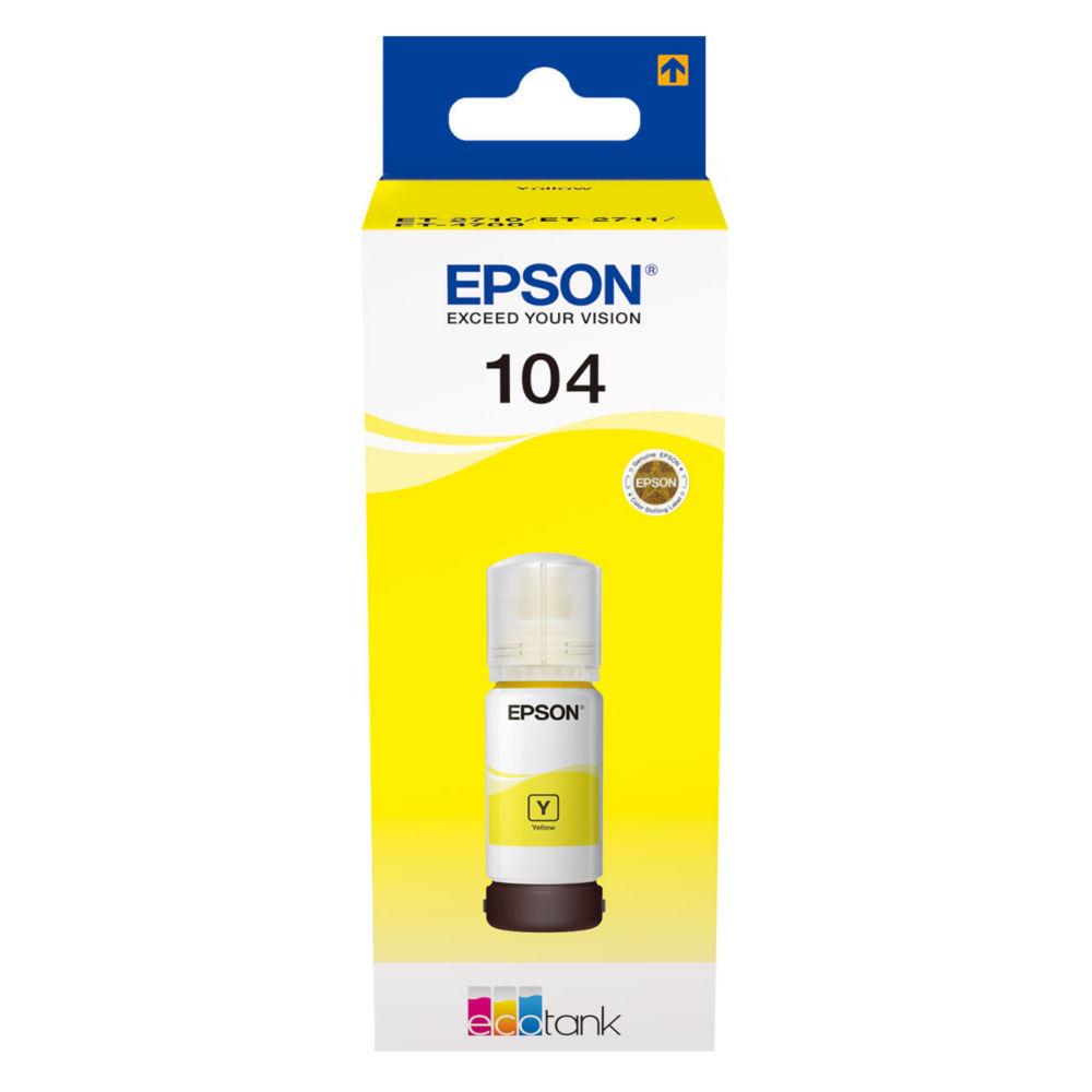 Recharges d'encre pour imprimante - Epson 104 ecotank yellow ink bottle