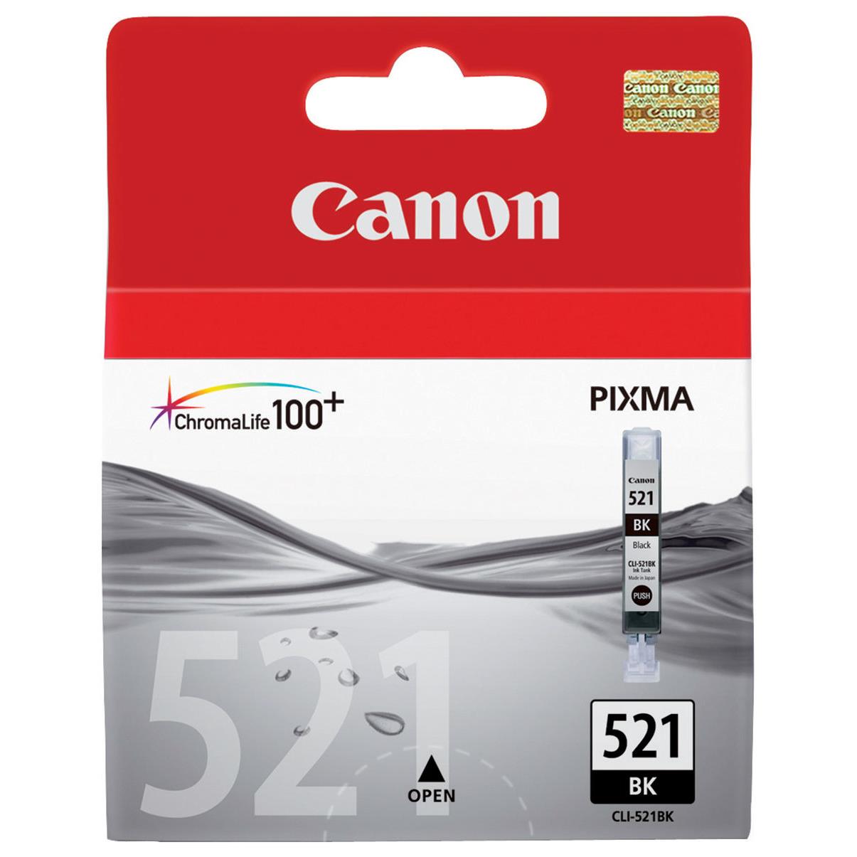 Cartouches pour imprimantes - Canon cli-521 bk cartouche d'encre 1 pice(s) original noir