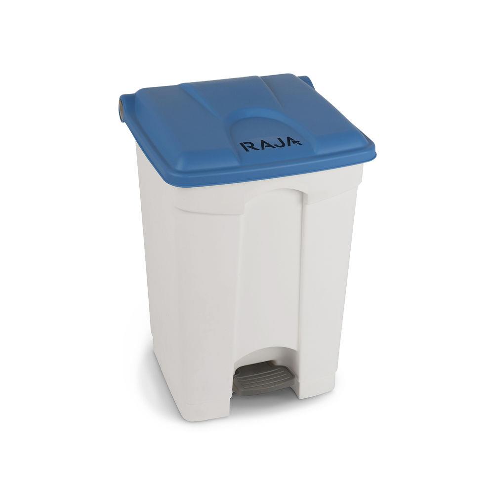 Poubelle  pdale en plastique RAJA - 45L - bleu