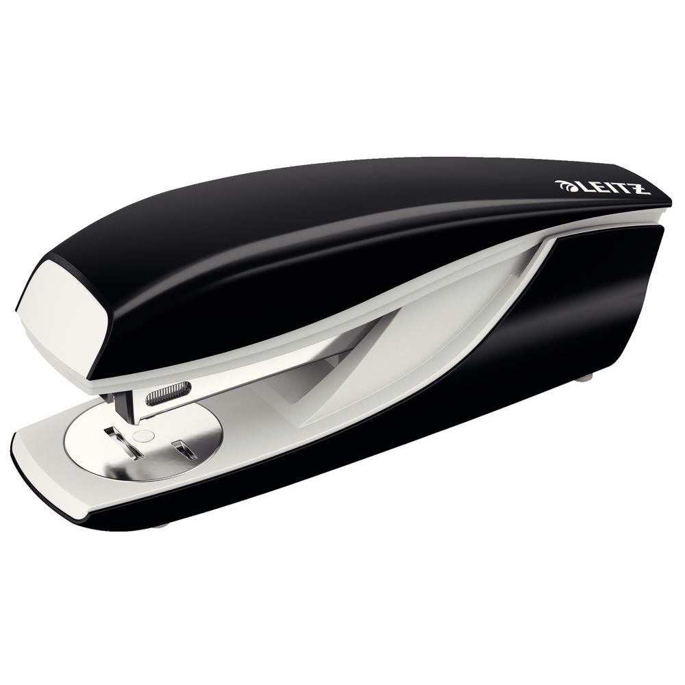 Agrafeuse de table Leitz 5502 - pour agrafes 24/6 et 26/6  - noire - capacit 30 feuilles