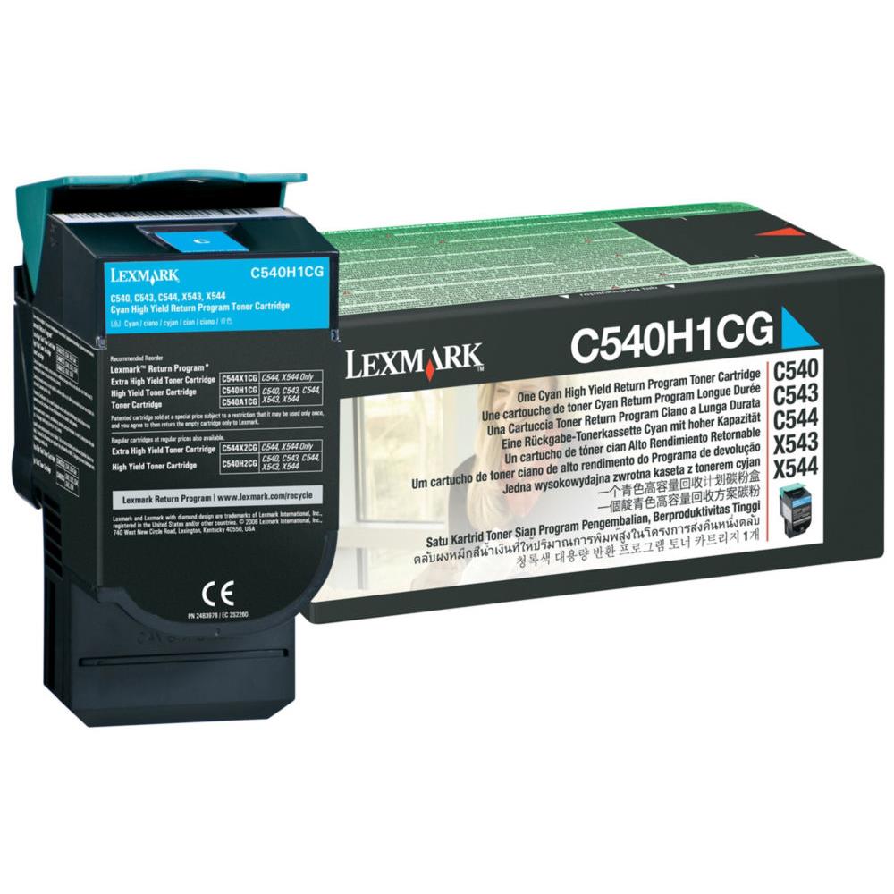 Cartouches de toner - Lexmark c540h1cg cartouche de toner 1 pice(s) original cyan