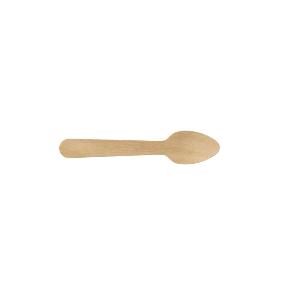 Petites cuillres en bois L. 11 cm - Lot de 100