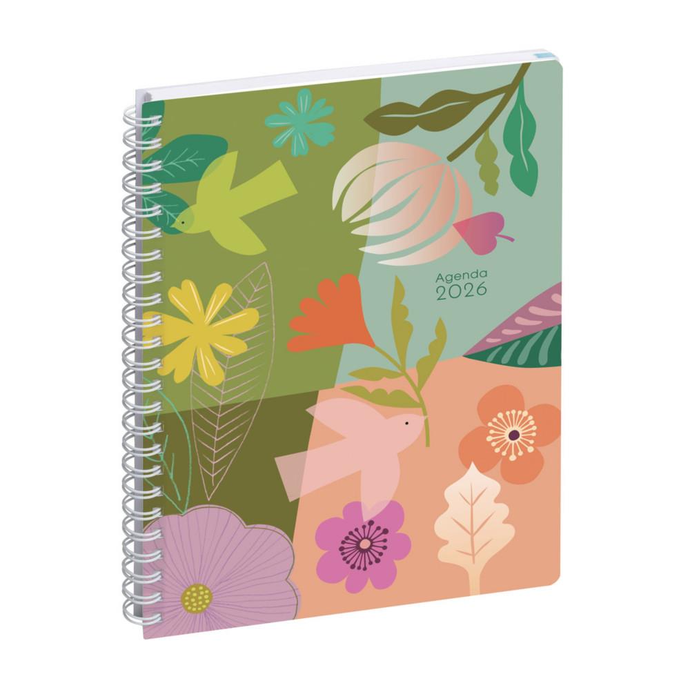 Agenda semainier Exacompta EasyTime 21 Mini Labo 21 x 15 cm - Vert - Janvier � D�cembre 2027