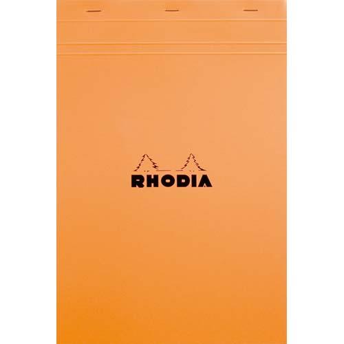 Bloc Rhodia Orange - 80g - 80 feuilles A4 dtachables - petits carreaux