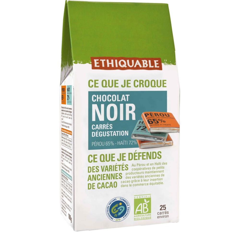 Carrs dgustation de chocolat noir Napolitains Haiti Prou bio - paquet de 100g