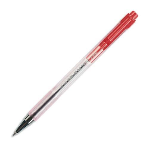 Stylo bille Pilot BPS Matic - pointe fine rtractable - rouge