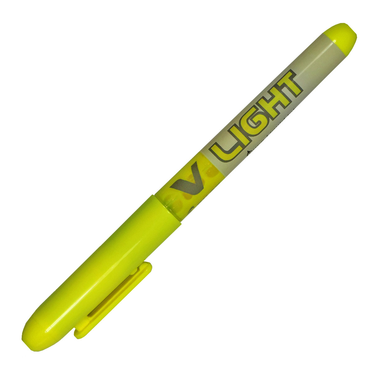 Surligneur de poche Pilot V-light - pointe biseaute encre liquide - coloris jaune