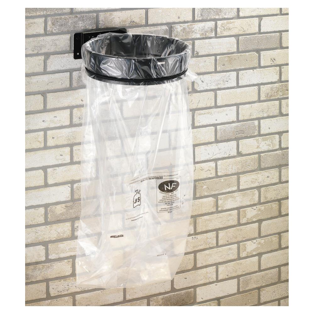 Collecteur de dchets mural Rossignol sans couvercle - 110l Gris