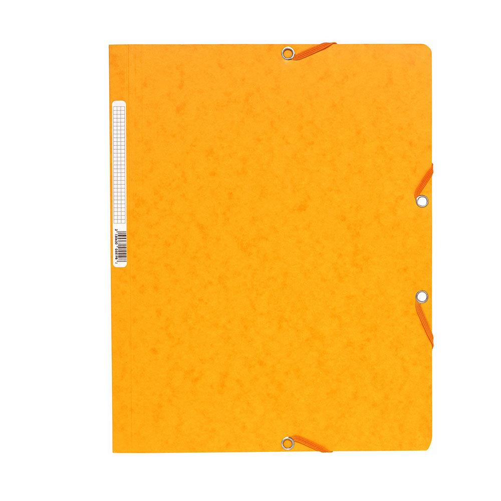 Chemise Exacompta Nature Future A4  fermeture lastique sans rabat - 250 feuilles - 240 x 320 mm -  carte - jaune