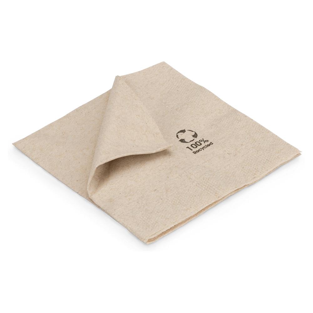 Serviettes de table recycles 20 x 20 cm 2 plis - Lot de 100