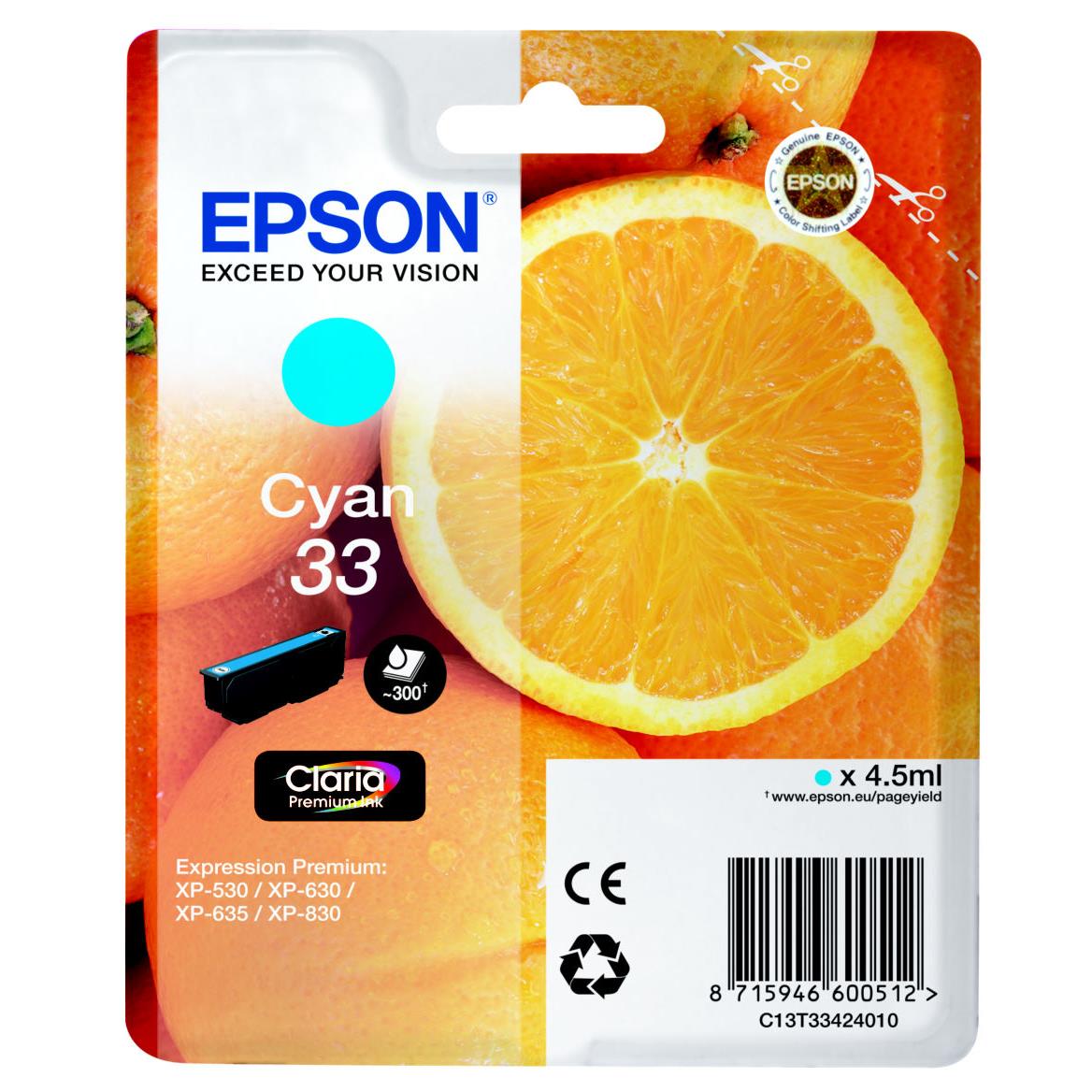 Cartouches pour imprimantes - Epson oranges cartouche " " - encre claria premium c