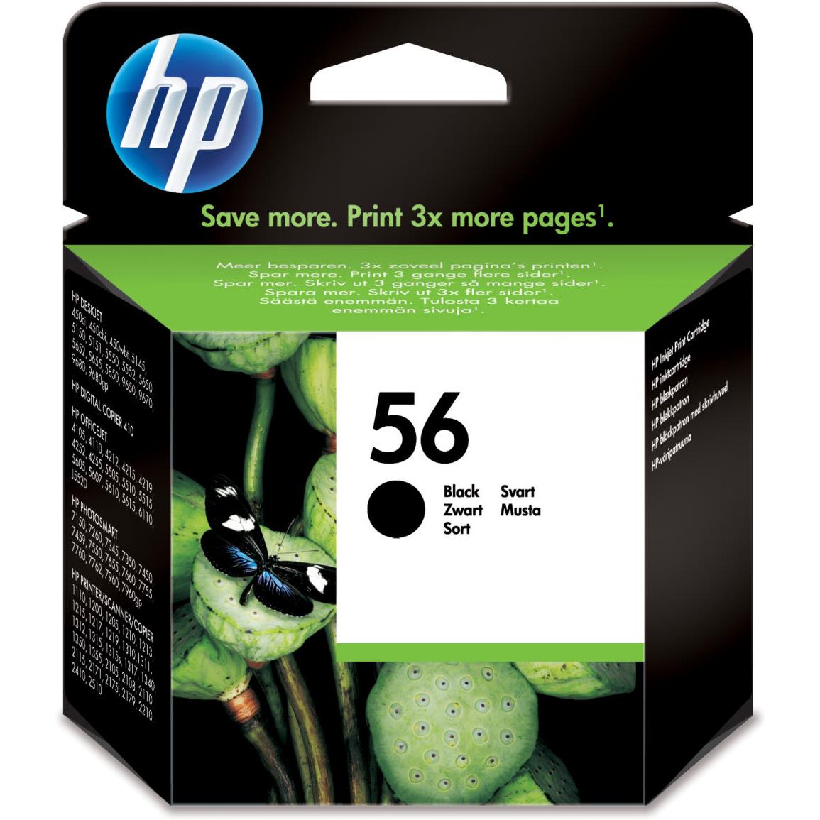 Cartouches pour imprimantes - Hp 56 cartouche d'encre noir authentique