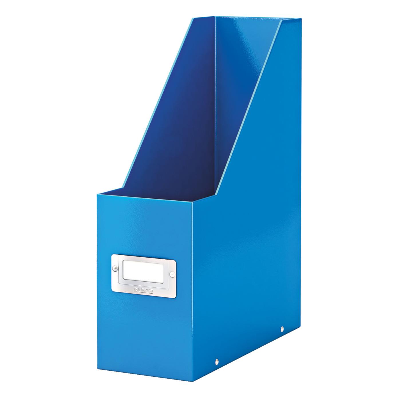 Porte-revues Leitz Click & Store en carton recouvert polypropylne - dos 10 cm - bleu