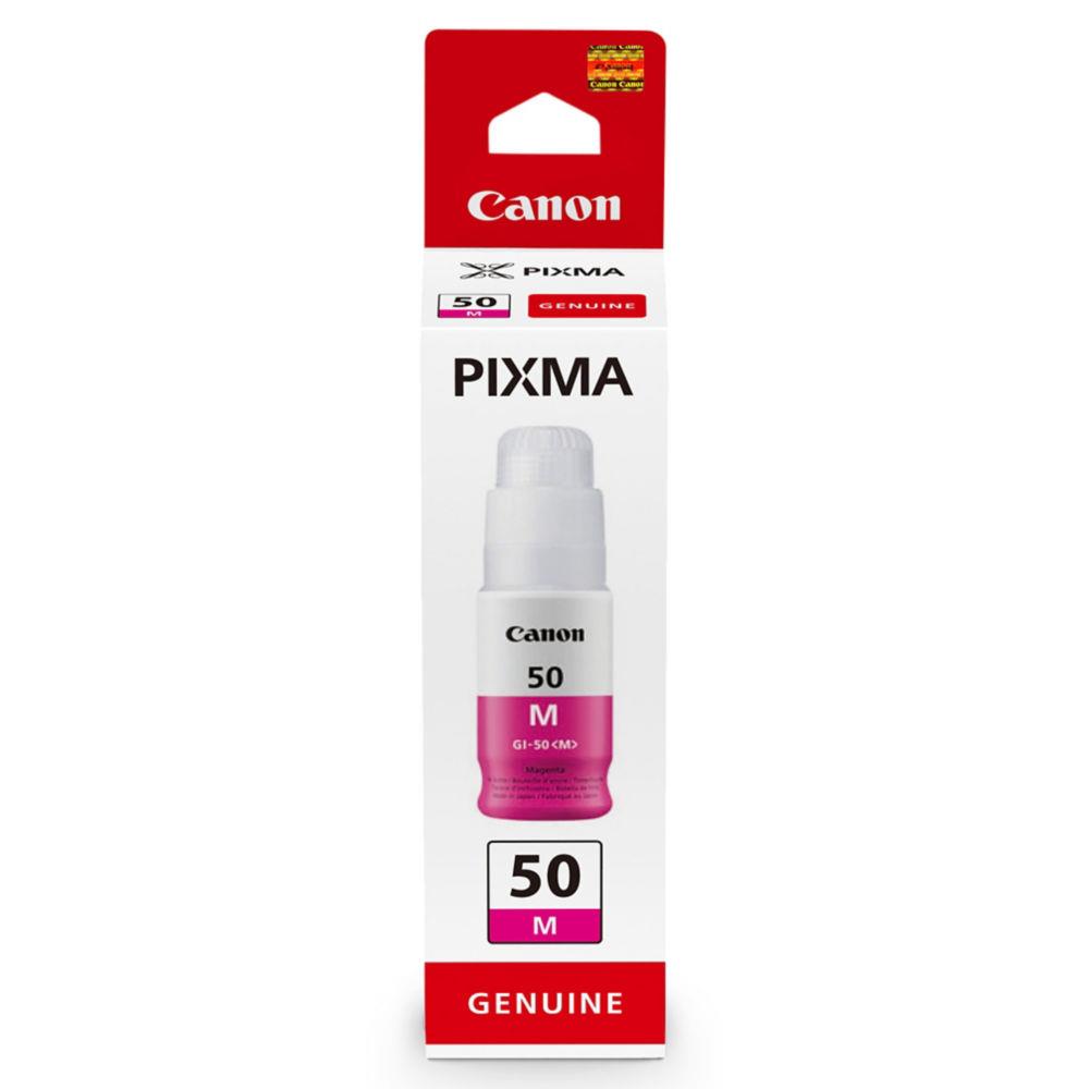 Cartouches pour imprimantes - Canon gi-50 m, haut rendement, bouteille d'encre, magenta