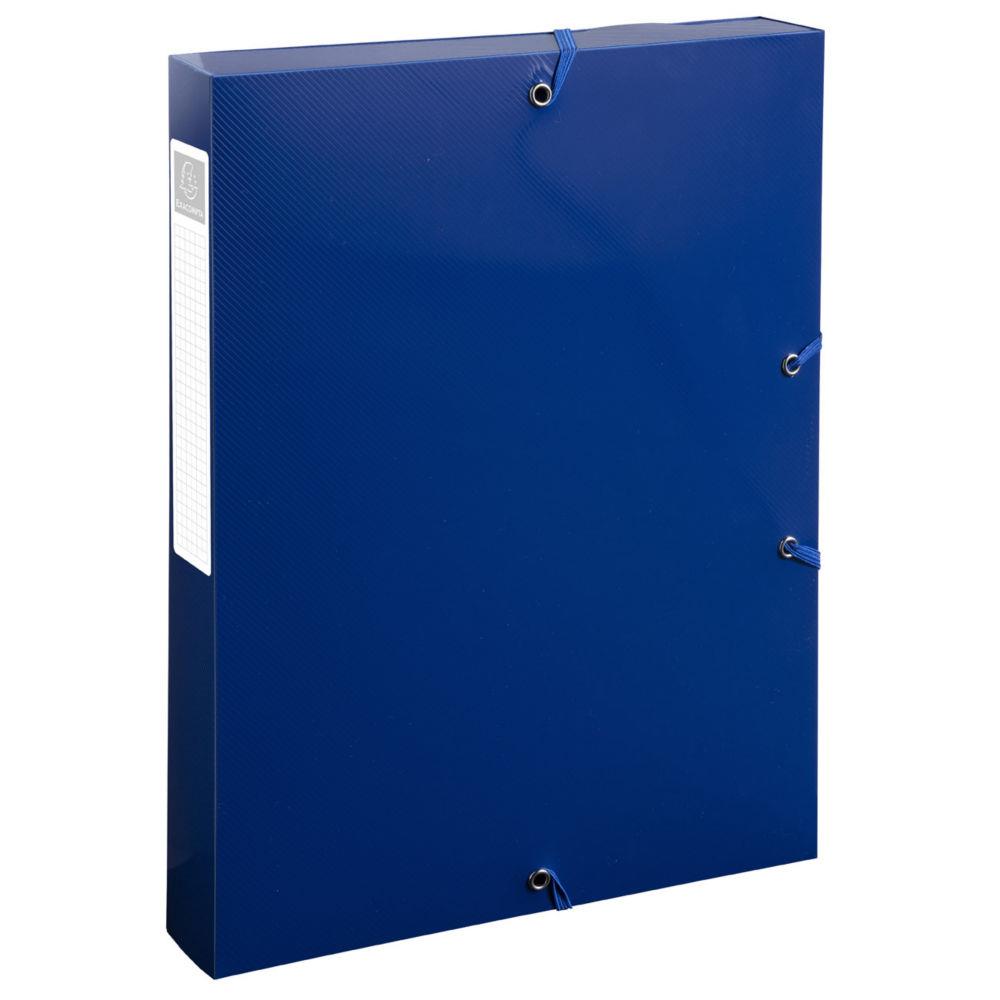 Bote de classement A4 Exacompta BeeBlue - Polypro recycl 7/10E - Dos 4 cm - Bleu marine