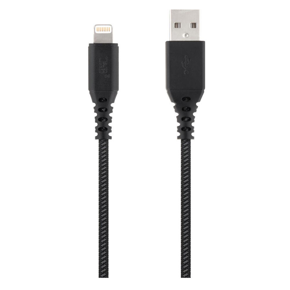 Cble Lightning USB-A TNB Xtremwork pour appareils Apple - 1,5 m - Noir