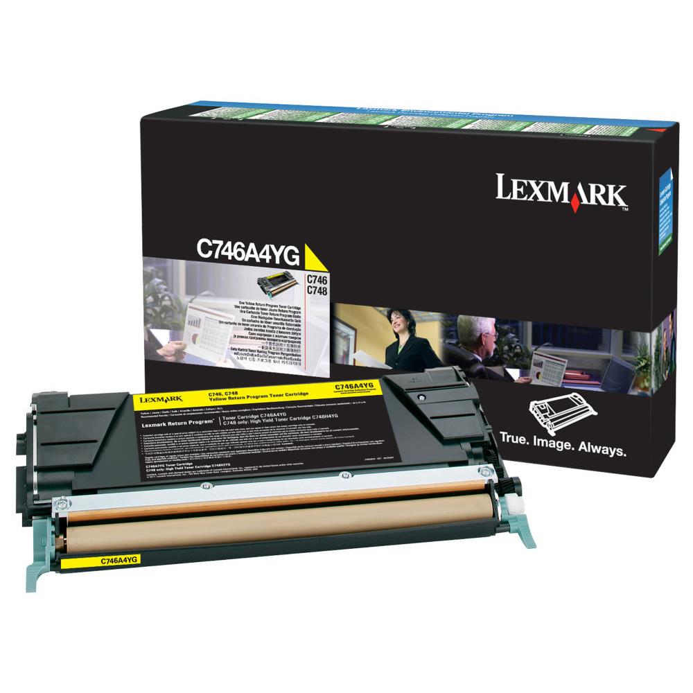 Cartouches de toner - Lexmark c746a1yg cartouche de toner 1 pice(s) original jaune