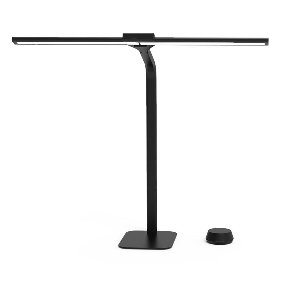 Lampe de bureau sur pied Unilux Strata - Led intgre - Tactile - Port USB-A - Noir