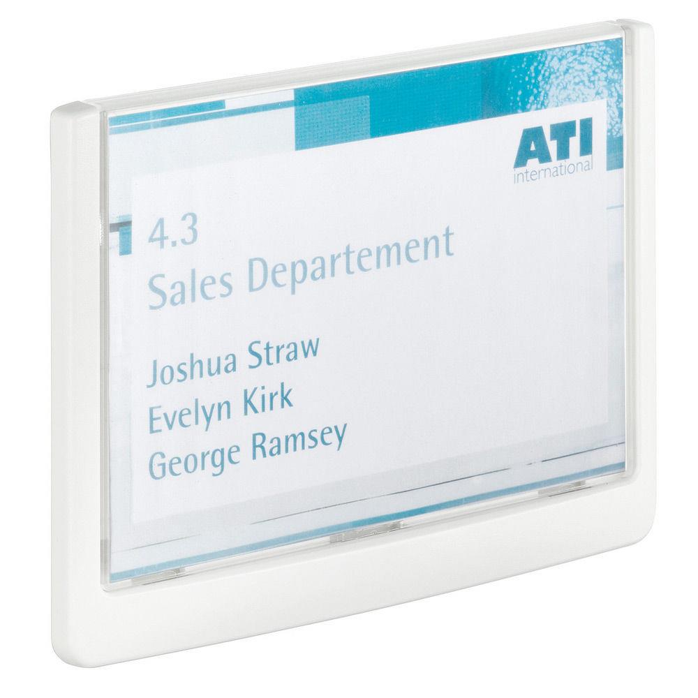 Plaque de porte Durable Click Sign 149 x 105 - 5 mm blanc