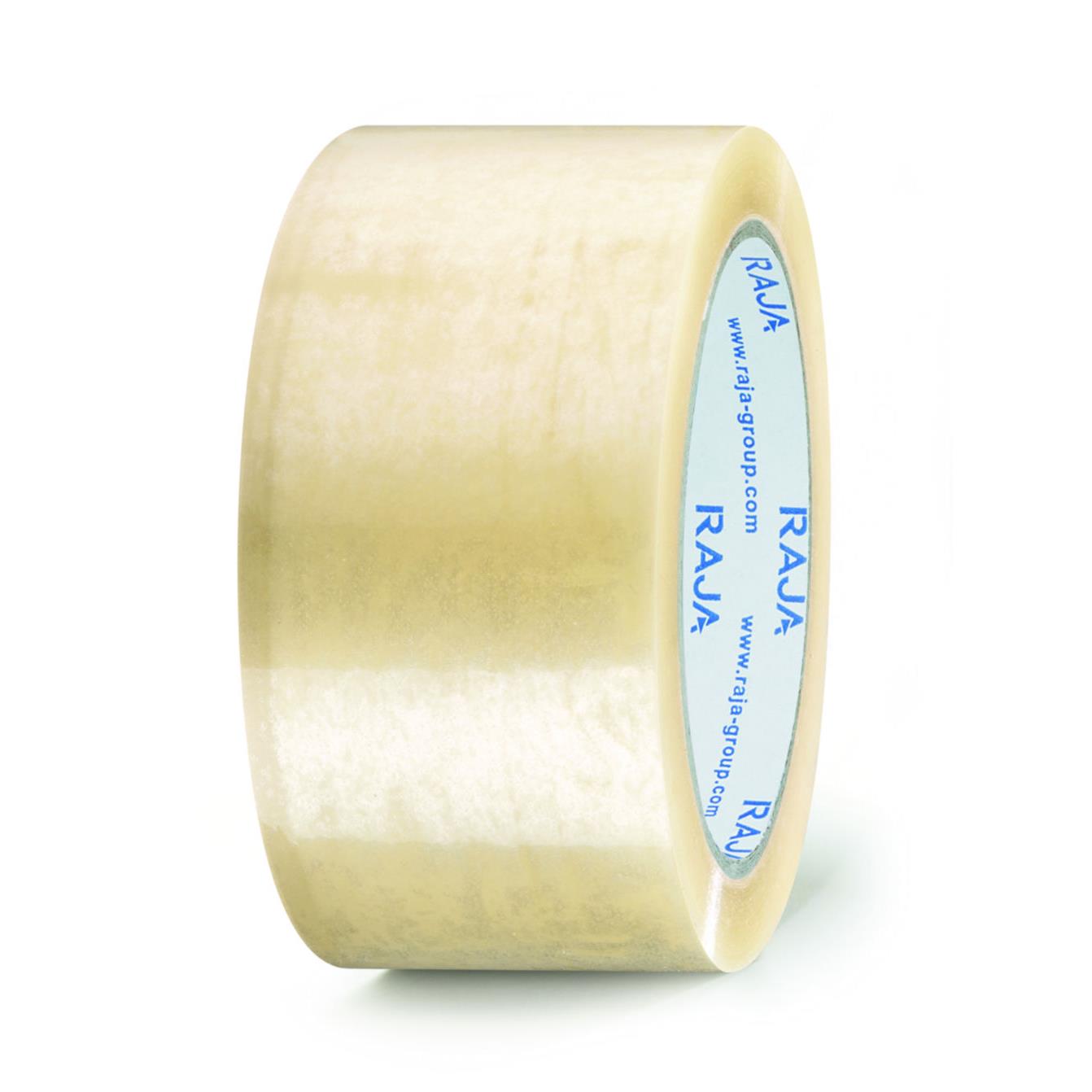 Ruban adhsif d'emballage standard RAJA - en polypropylne 28 microns 48 mm x 66 m - Transparent  - lot de 36