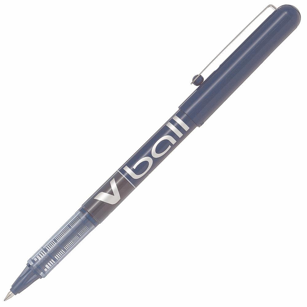 Stylo roller Pilot V-Ball 07 - pointe mtal 0,7 mm - encre liquide bleue