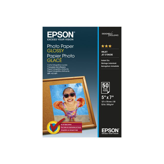 Epson photo paper glossy - 13x18cm - 50 feuilles