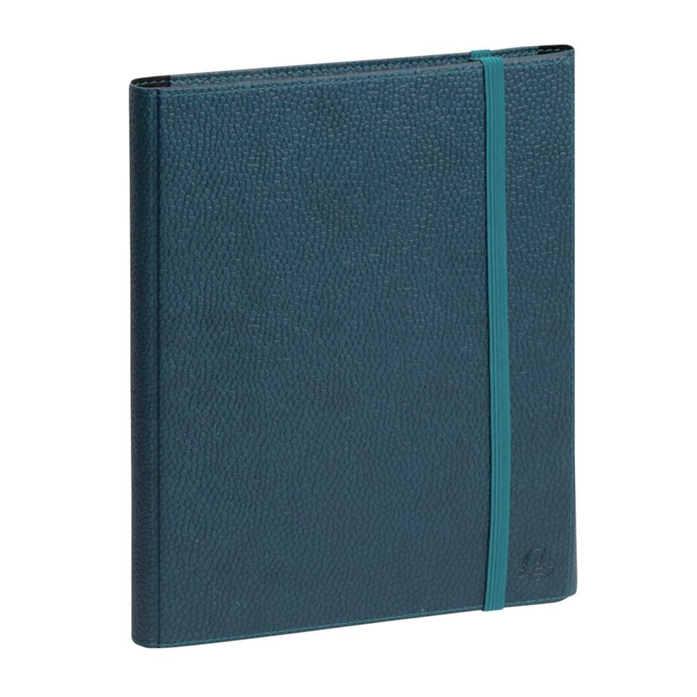 Exacompta Agenda tryptique semainier avec spirales All in One EasyTime - Horizon 20S - 15 x 21 cm - Bleu Canard - 2026