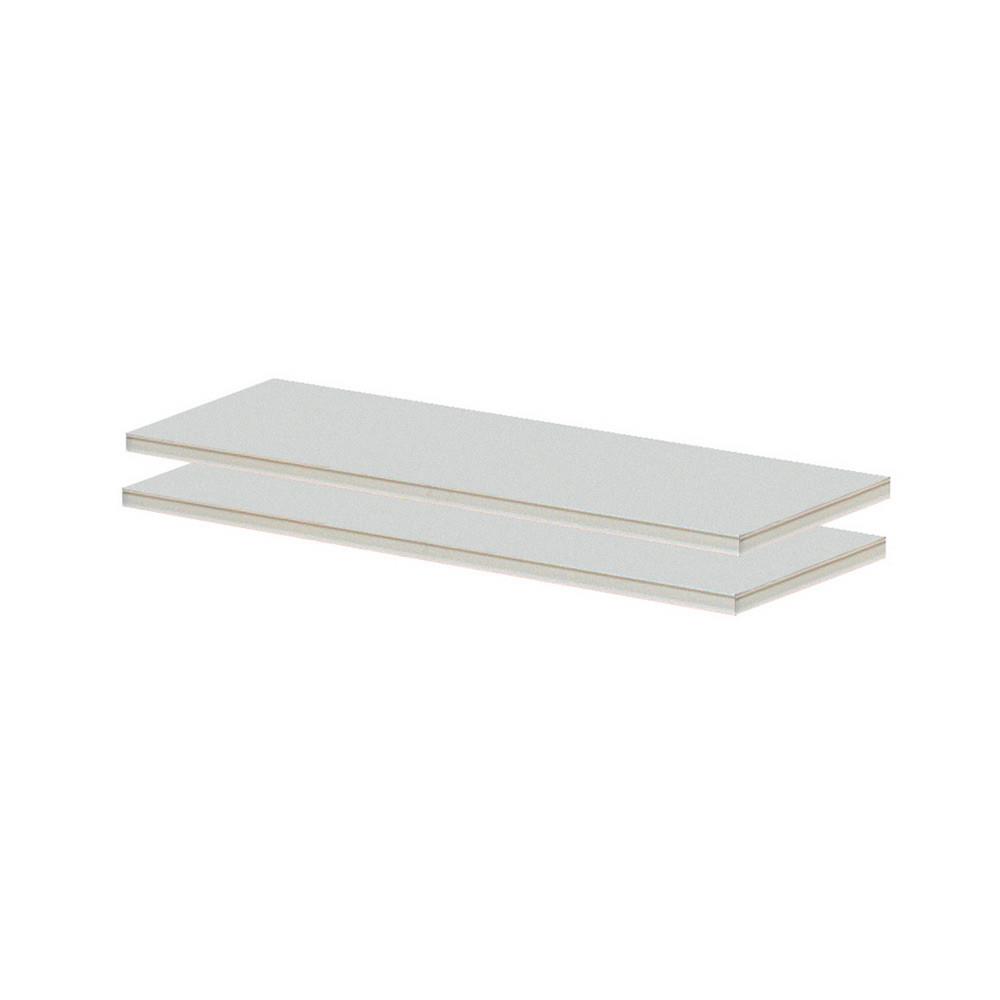 Tablettes supplmentaires pour rayonnage de bureau - polyvalent - Largeur 90 cm  - lot de 2