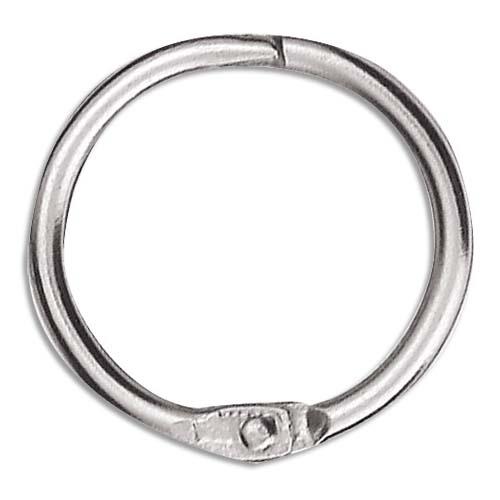 Sachet de 10 anneaux briss en mtal - diamtre 30 mm