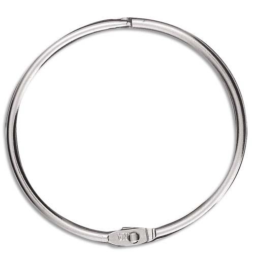Anneaux Métalliques Brisés Gris Diamètre 30 Mm - Lot De 10 Pièces