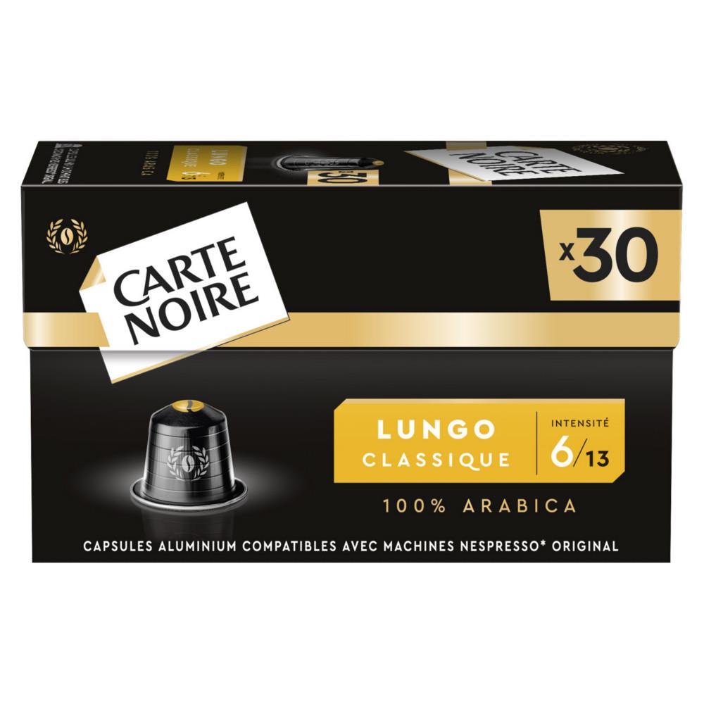 Capsule de caf� Carte Noire LUNGO - Intensit� 6 - Bo�te de 30