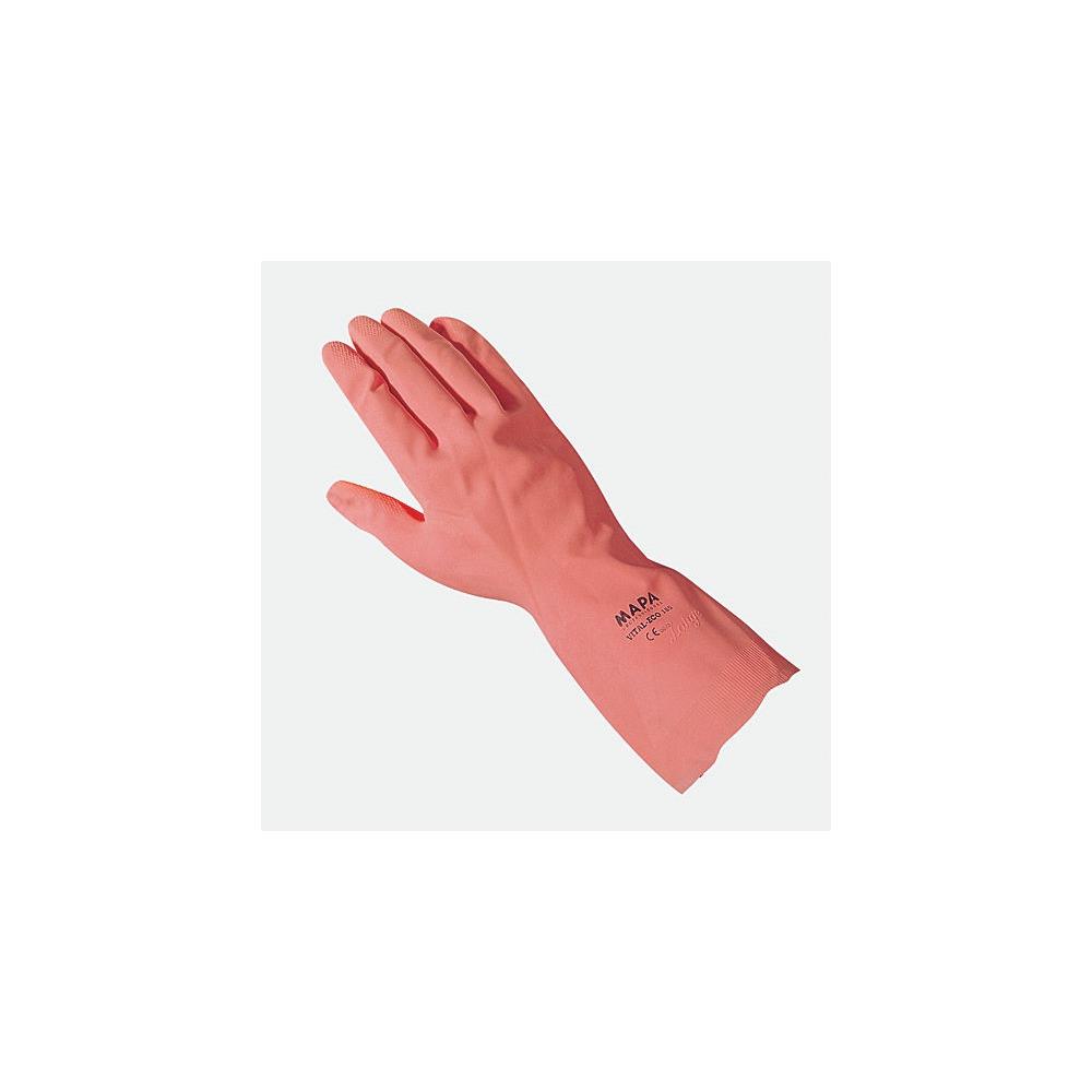 Gants de mnage Mapa Vital 115 en latex - taille 7 - rose