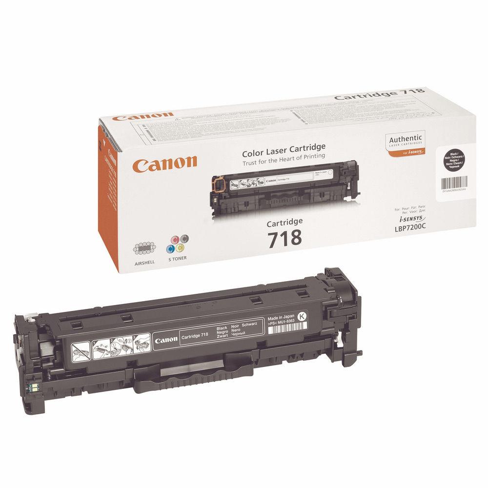 Cartouches de toner - Canon crg-718 bk cartouche de toner 1 pice(s) original noir