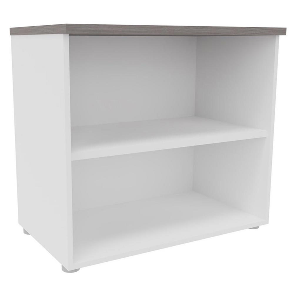 Bibliothque basse NF Environnement  H72 cm x L80 cm blanche - Top Cdre