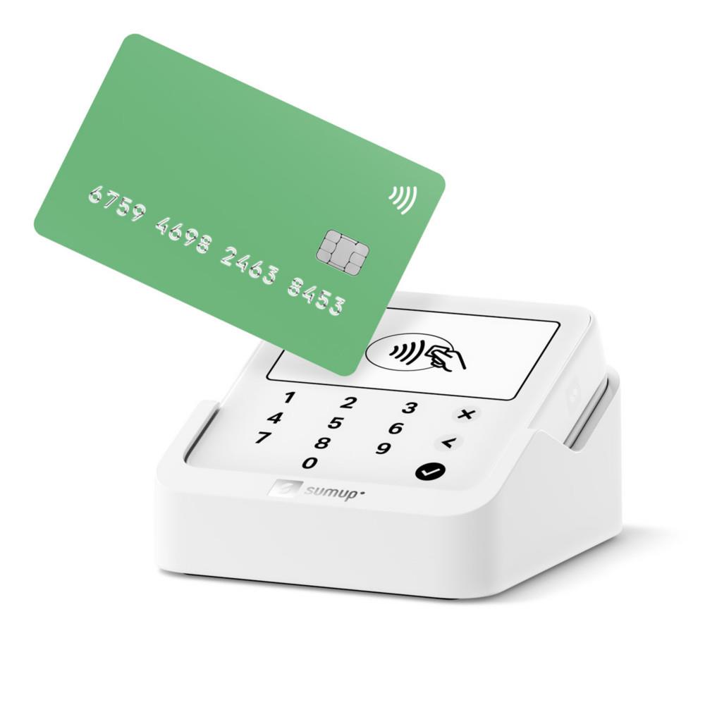Solo Lite Sumup - Terminal de paiement avec �cran et sa station de charge - Bluetooth - Blanc