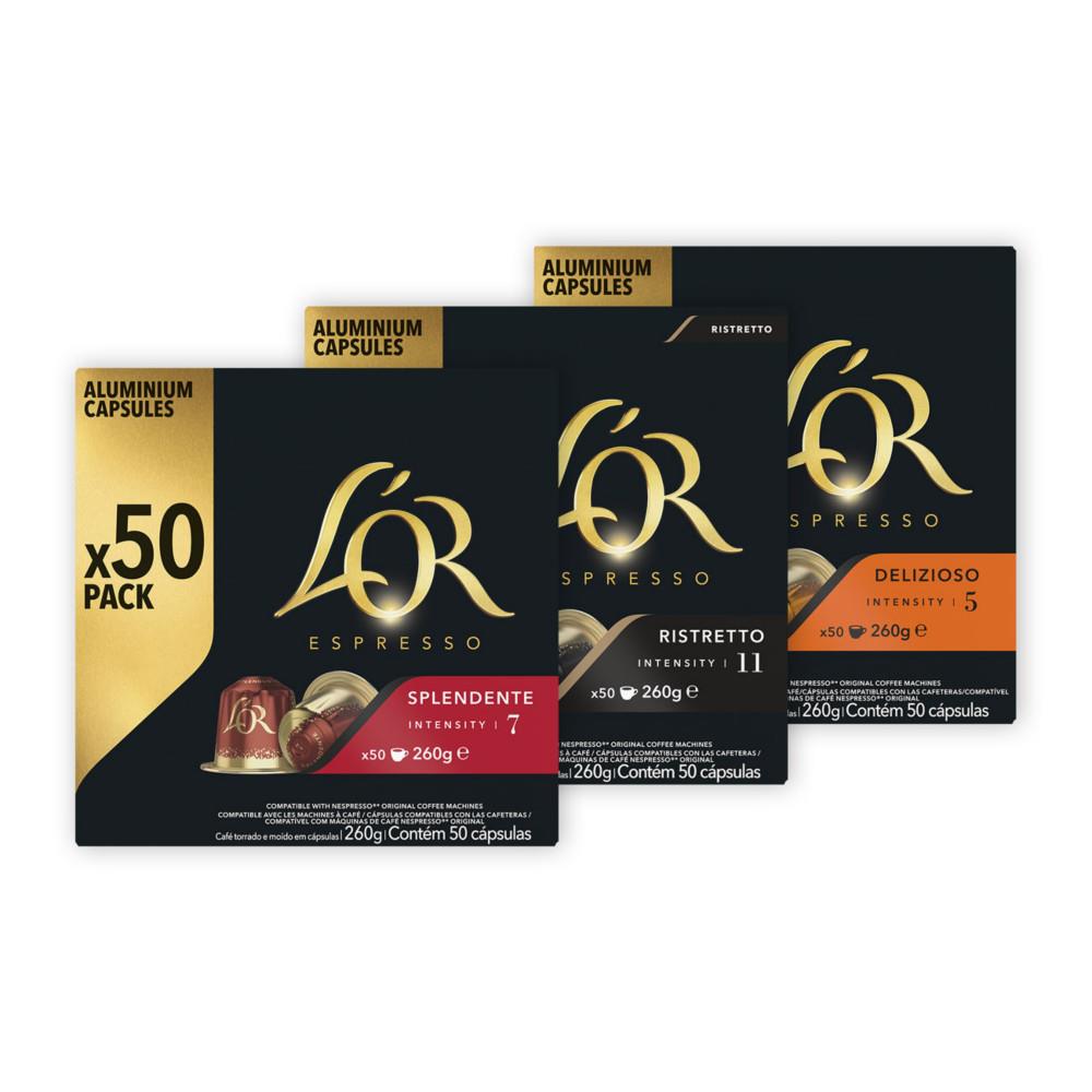 Caf Forza L'OR Espresso - intensit 9 - Bote de 50 capsules