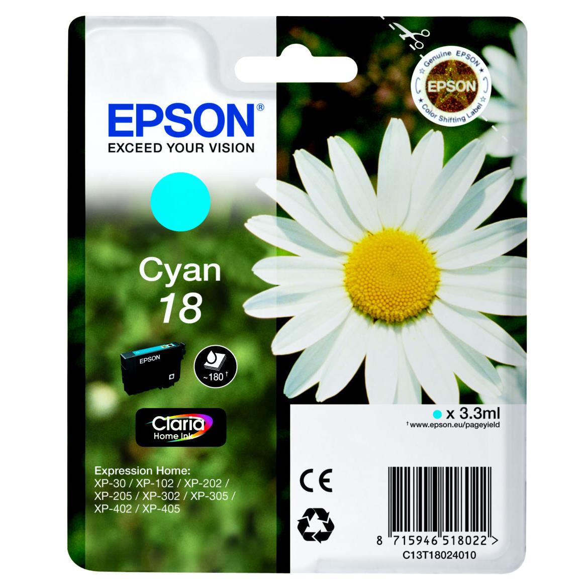 Cartouches pour imprimantes - Epson daisy cartouche "pquerette" 18 - encre claria home c