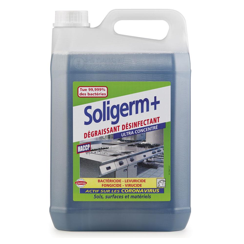Nettoyant dgraissant dsinfectant Soligerm+ - Parfum neutre - Bidon 5 L
