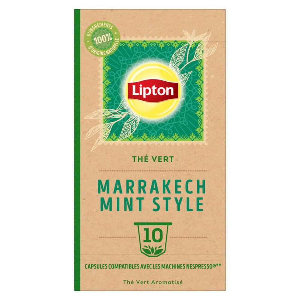 Th� Vert Lipton Marrakech - Capsules compatibles Nespresso - Bo�te de 10