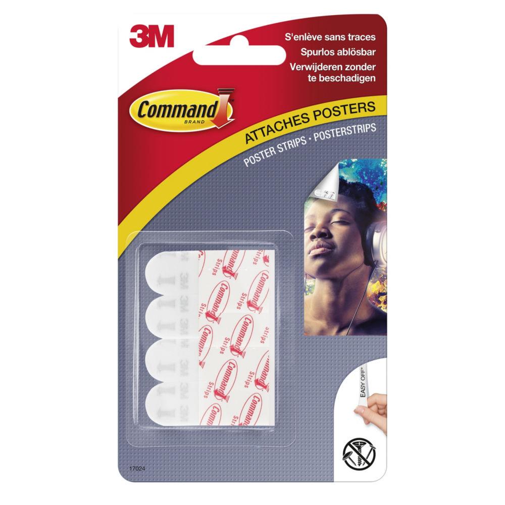 Bandes pour affiches - blanches - 12 petites bandes - 453 g