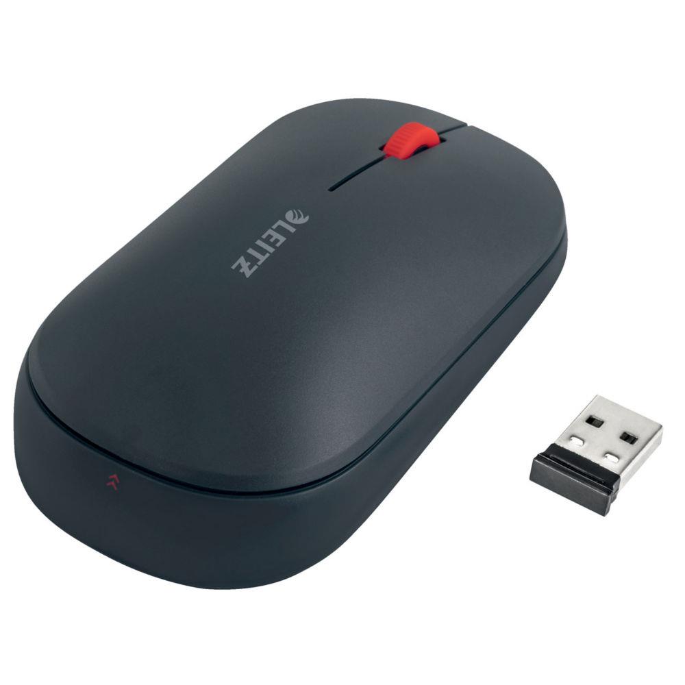 Souris sans fil Leitz Cosy Dual Sure Track - Bluetooth et USB - Noire