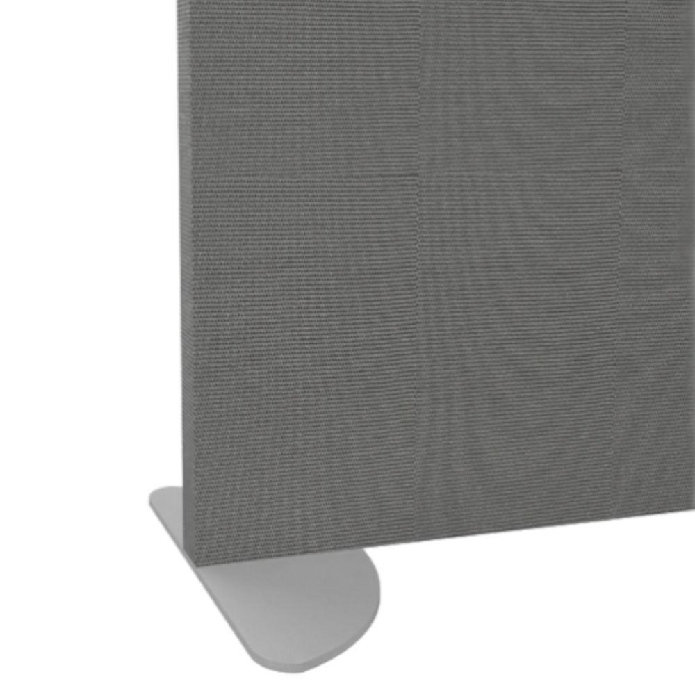 Pied stabilisateur pour cloisons acoustiques Zitto pour cloisons hautes Zitto -H. 160 ou 200 cm - Coloris aluminium