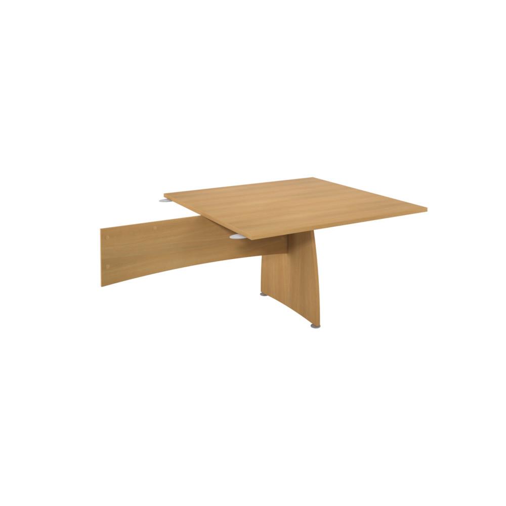 Table d'Extension - pied panneau 124-5 x 120 cm - plateau htre