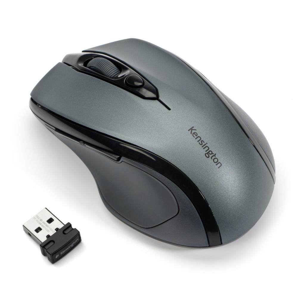 Souris sans fil Pro Fit - taille moyenne - avec Nano rcepteur USB - 2,4 GHz - gris anthracite