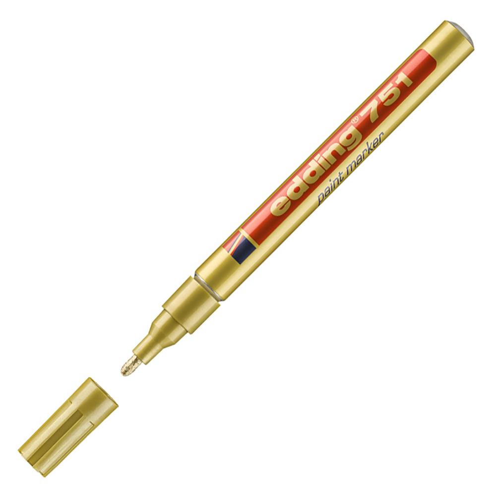 Marqueur peinture permanent Edding - pointe ogive - or
