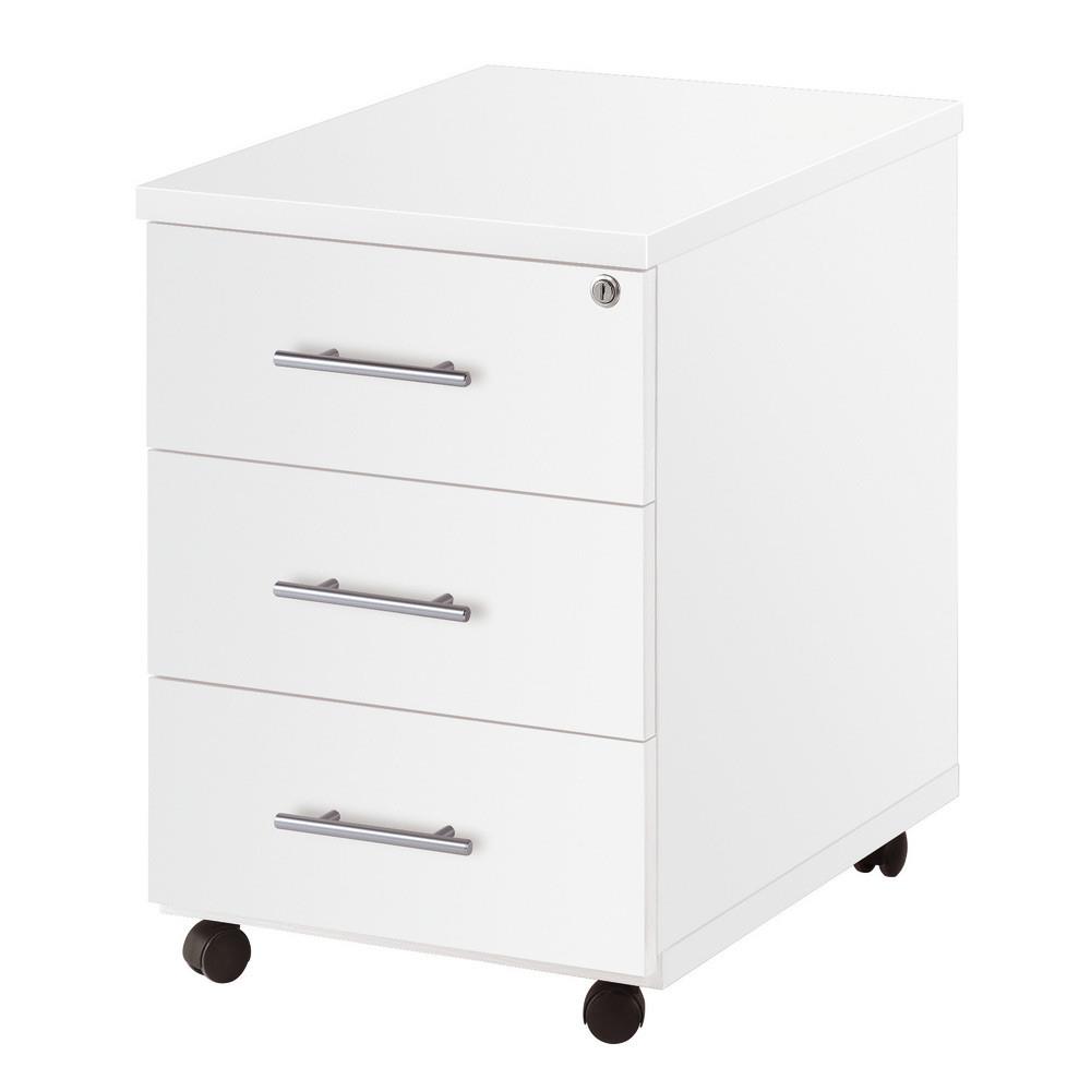 Caisson mobile Impact 2 - 3 tiroirs - L43 x P56 x H 60 cm - blanc