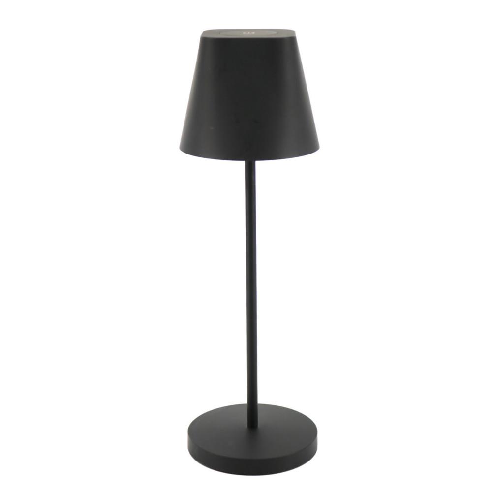 Lampe de dcoration Unilux Ava - Led intgre - Tactile - Abat-jour et socle noir