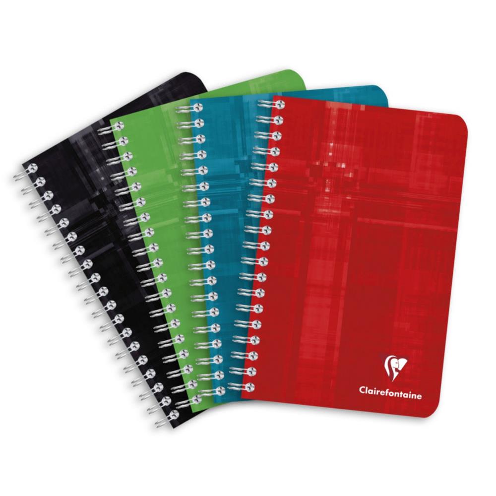 Carnet spiral Clairefontaine - 180 pages - 11 x 17 cm - petits carreaux