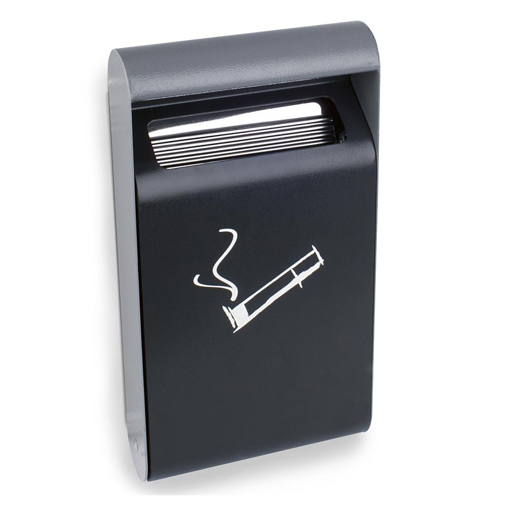 Cendrier mural Mondoffice - 1,5l - avec liner - Gris anthracite