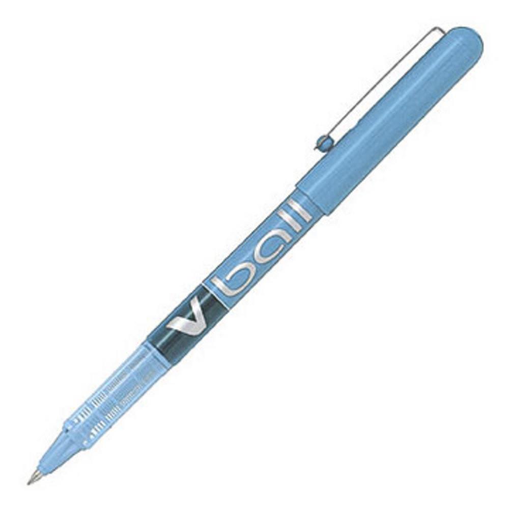 Stylo roller Pilot V-Ball 05 - pointe mtal 0.3 mm - encre liquide turquoise